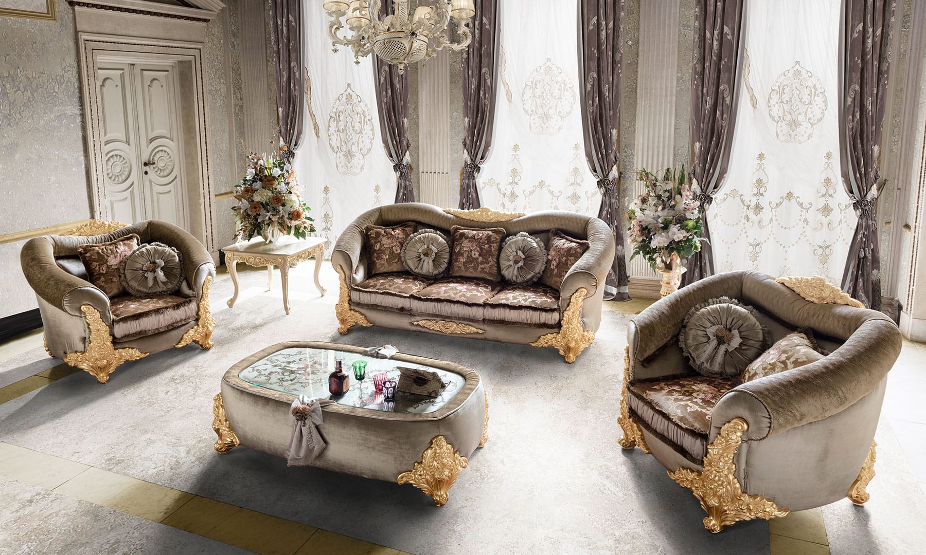 Luxury Sofa Set For Living Room Mobilpiù