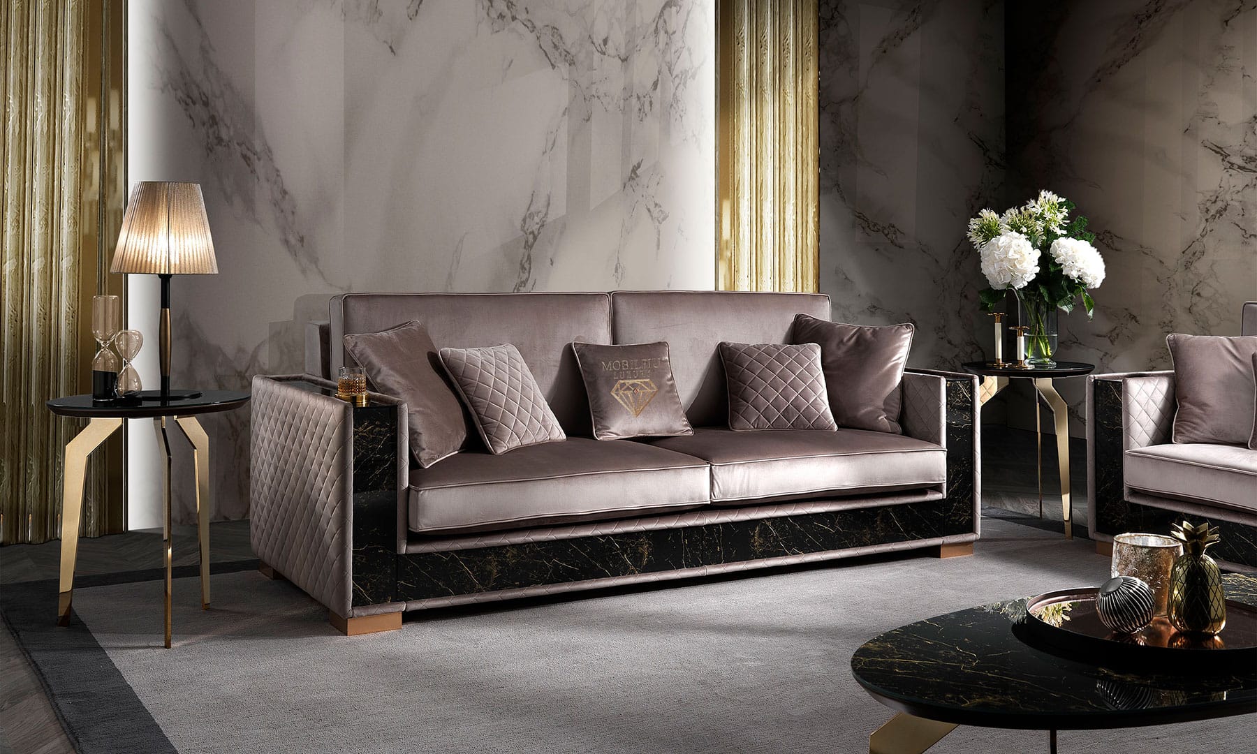 Luxury Sofa Set For Living Room Mobilpiù